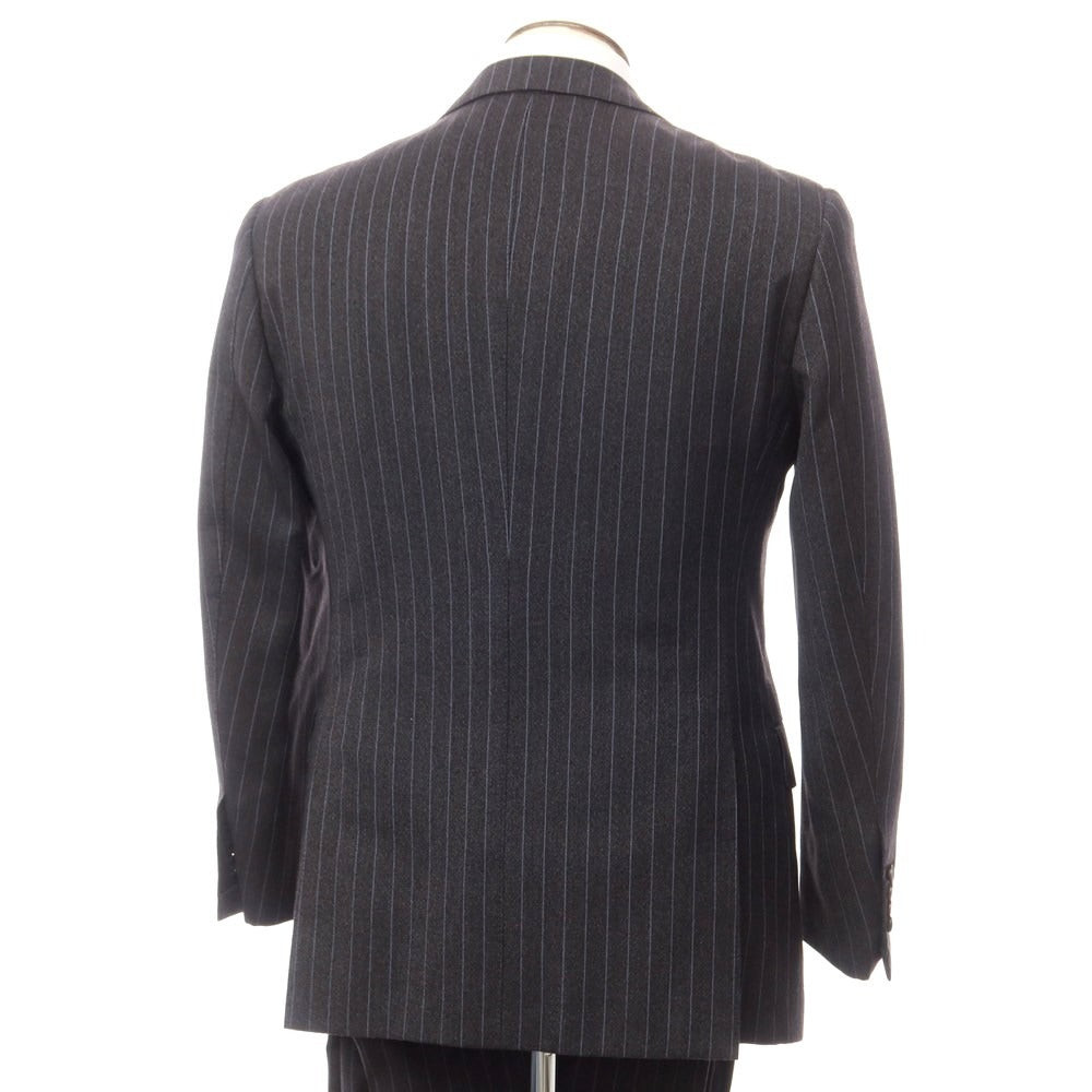【中古】ビームス BEAMS SUPER120‘S ウール セットアップ 3つボタンスーツ グレーxブルー【 記載なし(L位) 】【 状態ランクC 】【 メンズ 】
