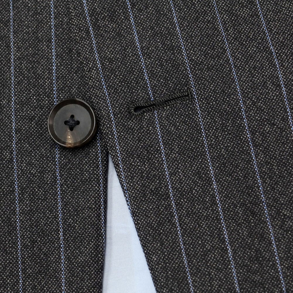 【中古】ビームス BEAMS SUPER120‘S ウール セットアップ 3つボタンスーツ グレーxブルー【 記載なし(L位) 】【 状態ランクC 】【 メンズ 】