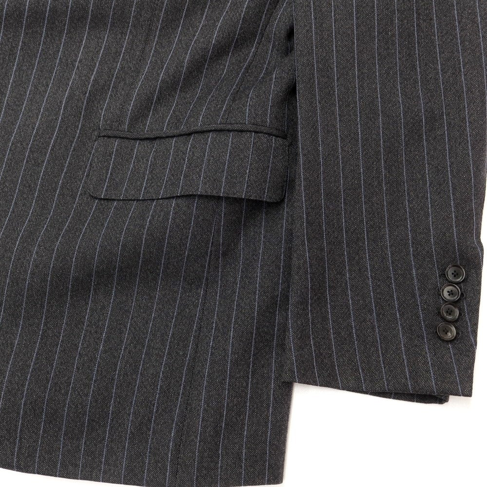 【中古】ビームス BEAMS SUPER120‘S ウール セットアップ 3つボタンスーツ グレーxブルー【 記載なし(L位) 】【 状態ランクC 】【 メンズ 】