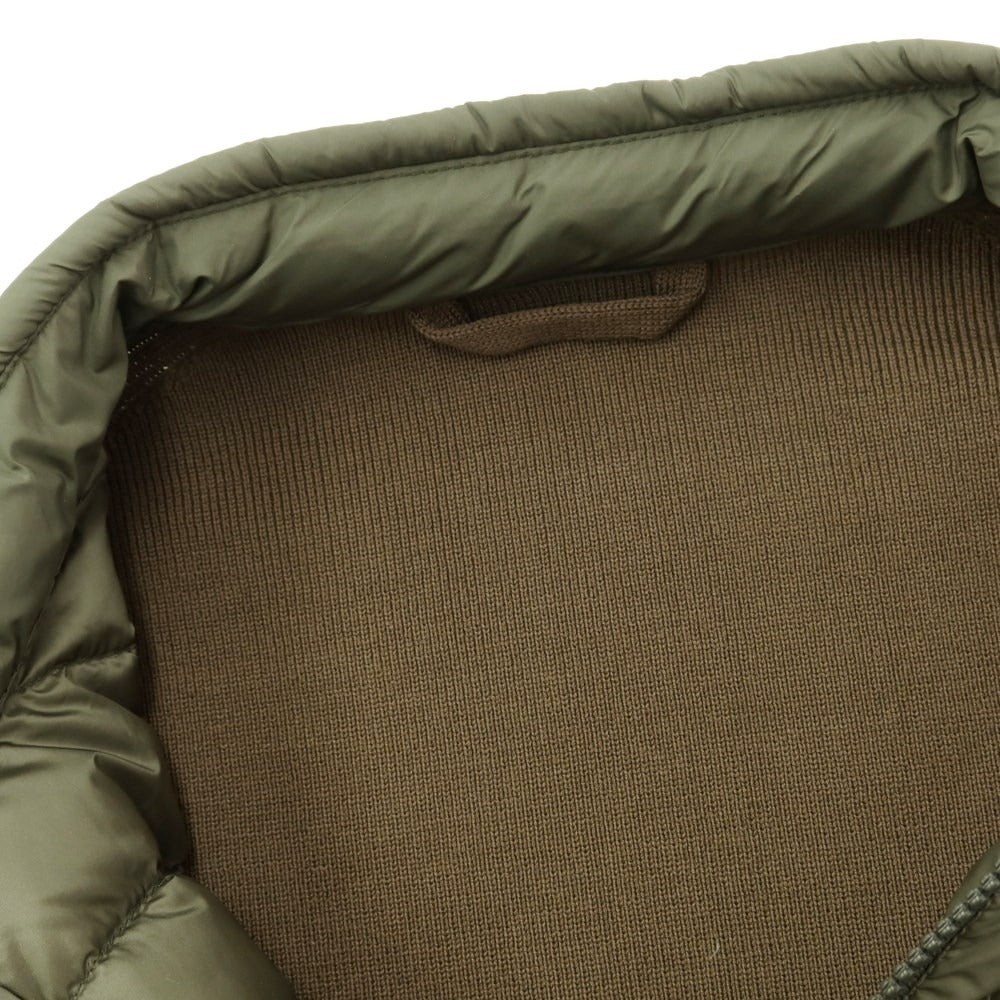 【中古】ウールリッチ WOOLRICH コットンニット切替 ダウンジャケット オリーブ【 S(US) 】【 状態ランクB 】【 メンズ 】