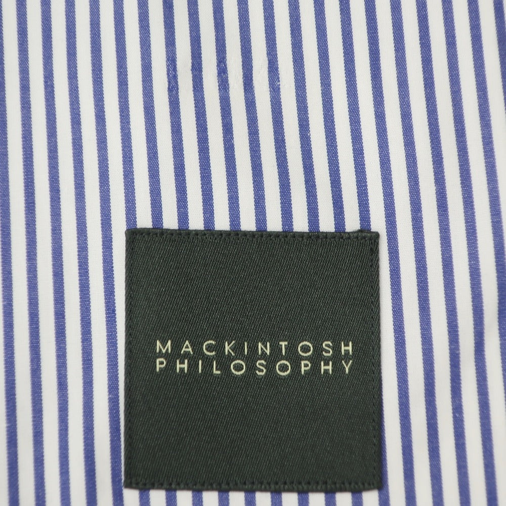 【中古】マッキントッシュフィロソフィー MACKINTOSH PHILOSOPHY コットン ストライプ カジュアルジャケット ホワイトxネイビー【サイズ40】【NVY】【S/S】【状態ランクC】【メンズ】【759573】