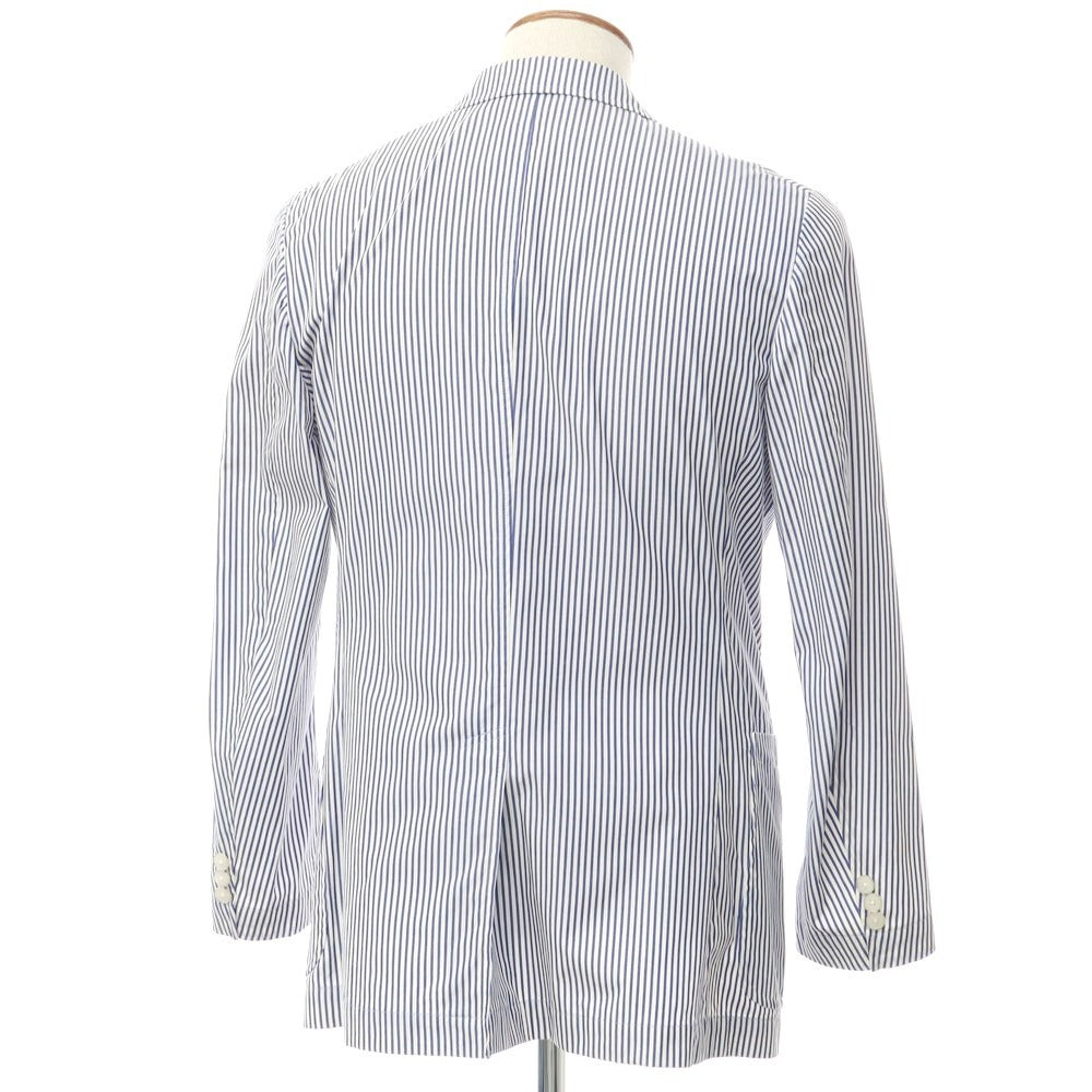 【中古】マッキントッシュフィロソフィー MACKINTOSH PHILOSOPHY コットン ストライプ カジュアルジャケット ホワイトxネイビー【サイズ40】【NVY】【S/S】【状態ランクC】【メンズ】【759573】