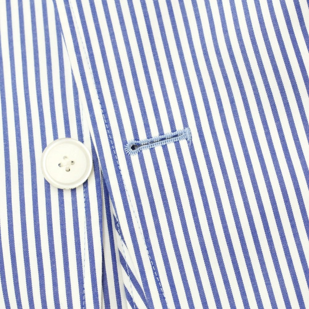 【中古】マッキントッシュフィロソフィー MACKINTOSH PHILOSOPHY コットン ストライプ カジュアルジャケット ホワイトxネイビー【サイズ40】【NVY】【S/S】【状態ランクC】【メンズ】【759573】