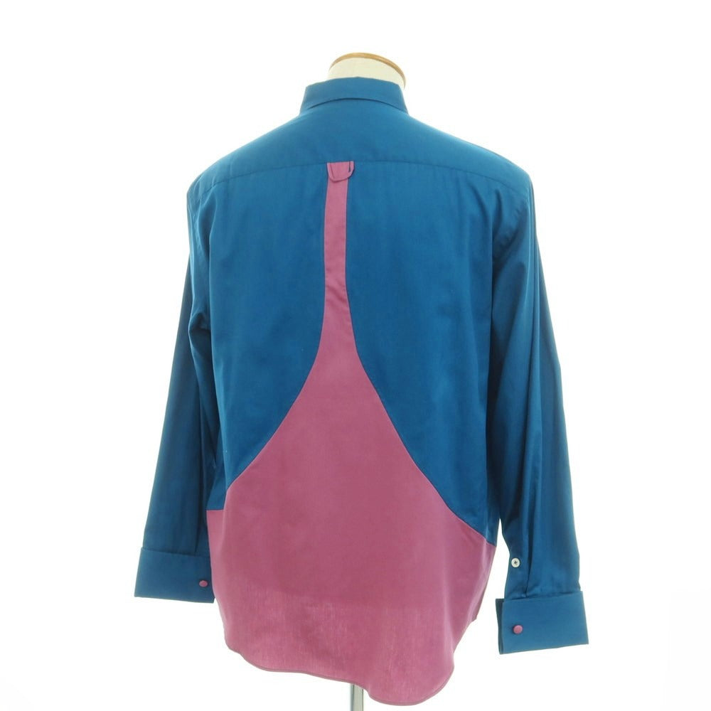 【新品】ピーティートリノ PT TORINO コットン ボタンダウン カジュアルシャツ ブルーxパープル【サイズ40】【BLU】【S/S/A/W】【状態ランクN】【メンズ】【759371】
