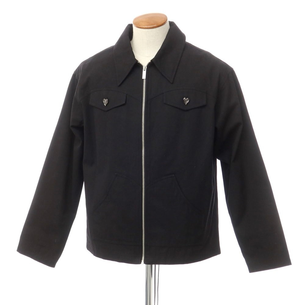 【中古】ラ モフィール La Mofiel ストレッチコットン ワークジャケット ブラック【 M 】【 状態ランクA 】【 メンズ 】