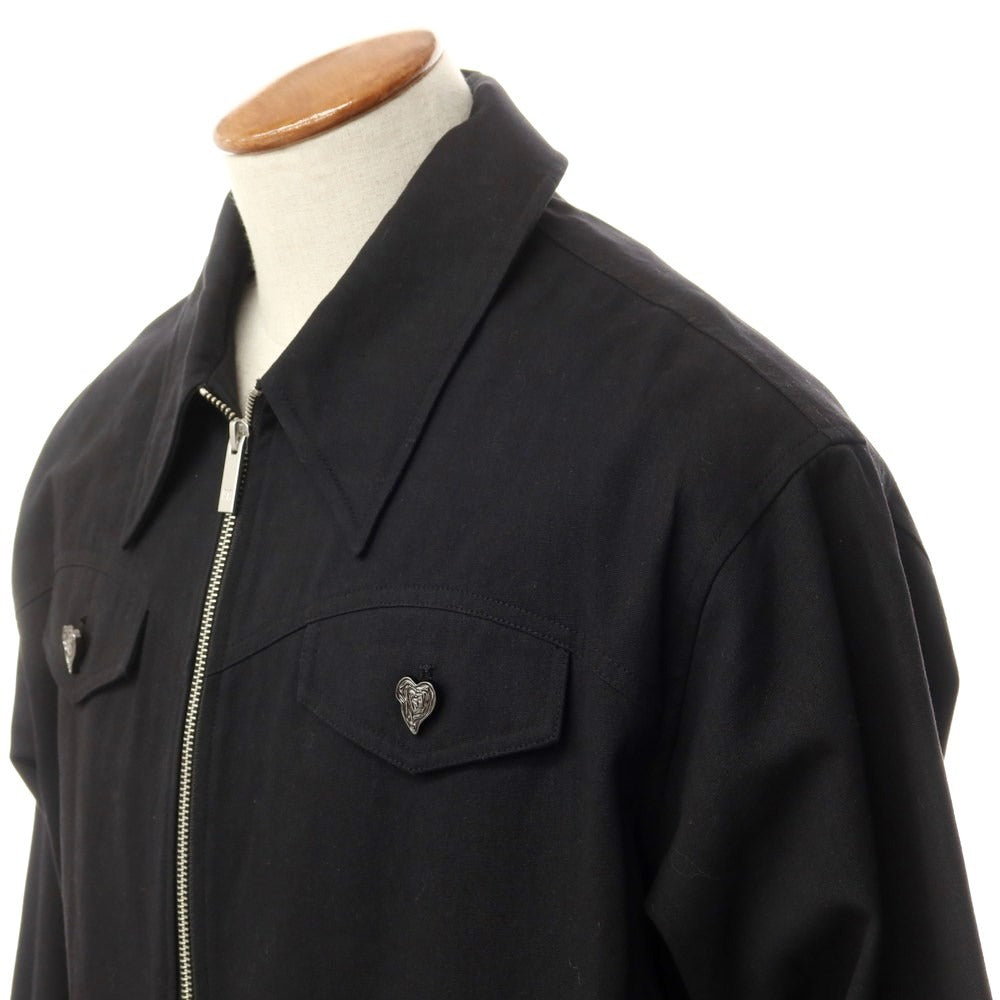 【中古】ラ モフィール La Mofiel ストレッチコットン ワークジャケット ブラック【 M 】【 状態ランクA 】【 メンズ 】