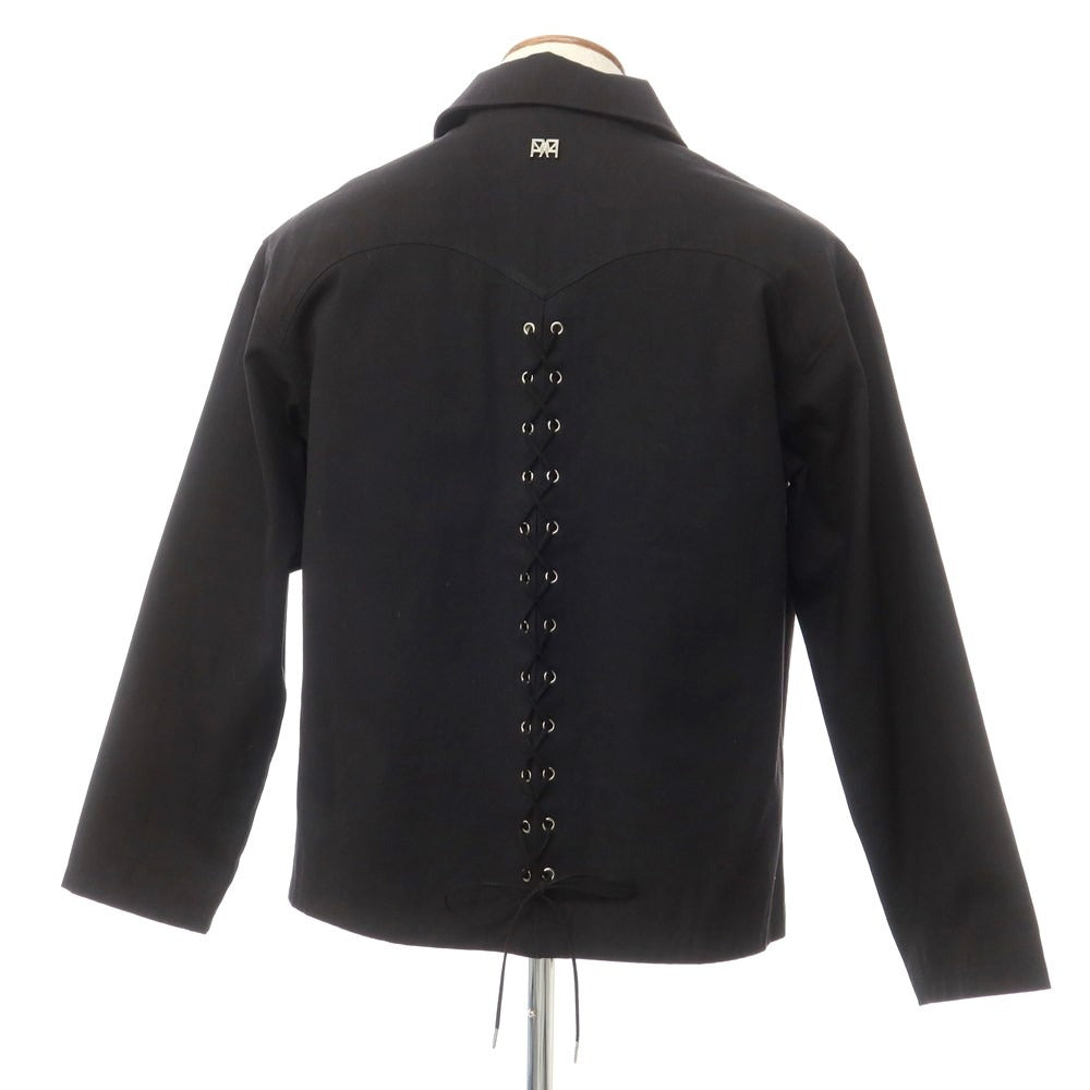 【中古】ラ モフィール La Mofiel ストレッチコットン ワークジャケット ブラック【 M 】【 状態ランクA 】【 メンズ 】