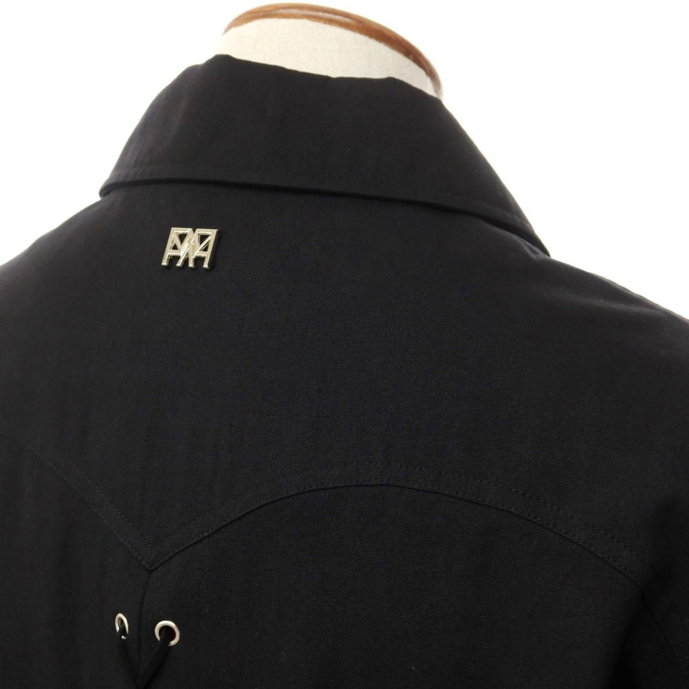 【中古】ラ モフィール La Mofiel ストレッチコットン ワークジャケット ブラック【 M 】【 状態ランクA 】【 メンズ 】