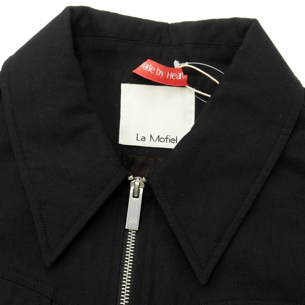 【中古】ラ モフィール La Mofiel ストレッチコットン ワークジャケット ブラック【 M 】【 状態ランクA 】【 メンズ 】