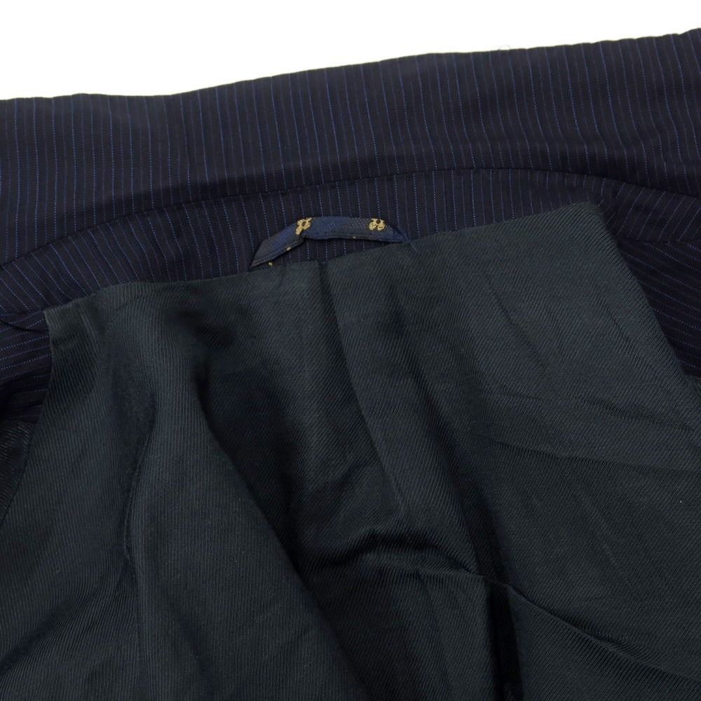 【中古】サルトリア ラトレ SARTORIA LATORRE ウール ストライプ セットアップ 3つボタンスーツ ネイビー【サイズ48】【NVY】【S/S】【状態ランクB】【メンズ】【759391】