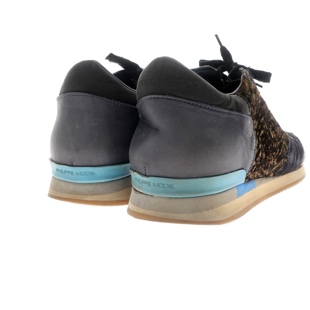 【中古】フィリップモデル PHILIPPE MODEL スニーカー ネイビー系【 43 】【 状態ランクB 】【 メンズ 】