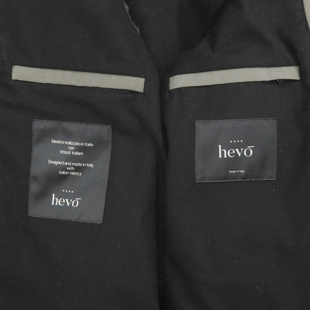 【中古】イーヴォ Hevo ポリエステルナイロン ベルテッド ステンカラーコート オリーブグレー【 48 】【 状態ランクD 】【 メンズ 】