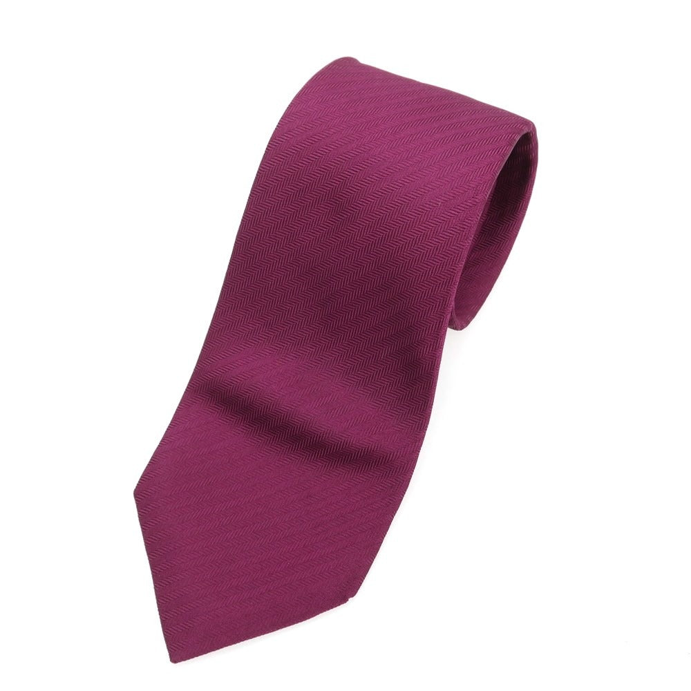 【中古】マタビシ Mattabisch シルク 無地ネクタイ パープル【 状態ランクB 】【 メンズ 】