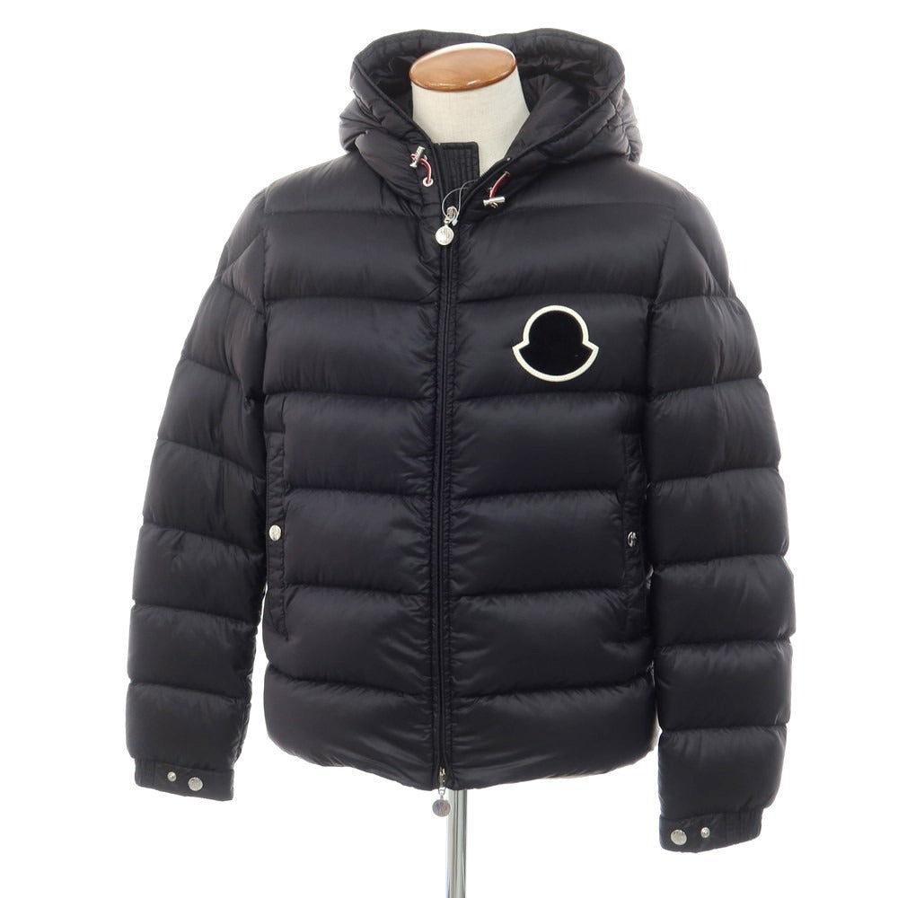 MONCLER 黒 ポロシャツ 袖ストライプ MONCLER 黒 ポロシャツ 袖ストライプ