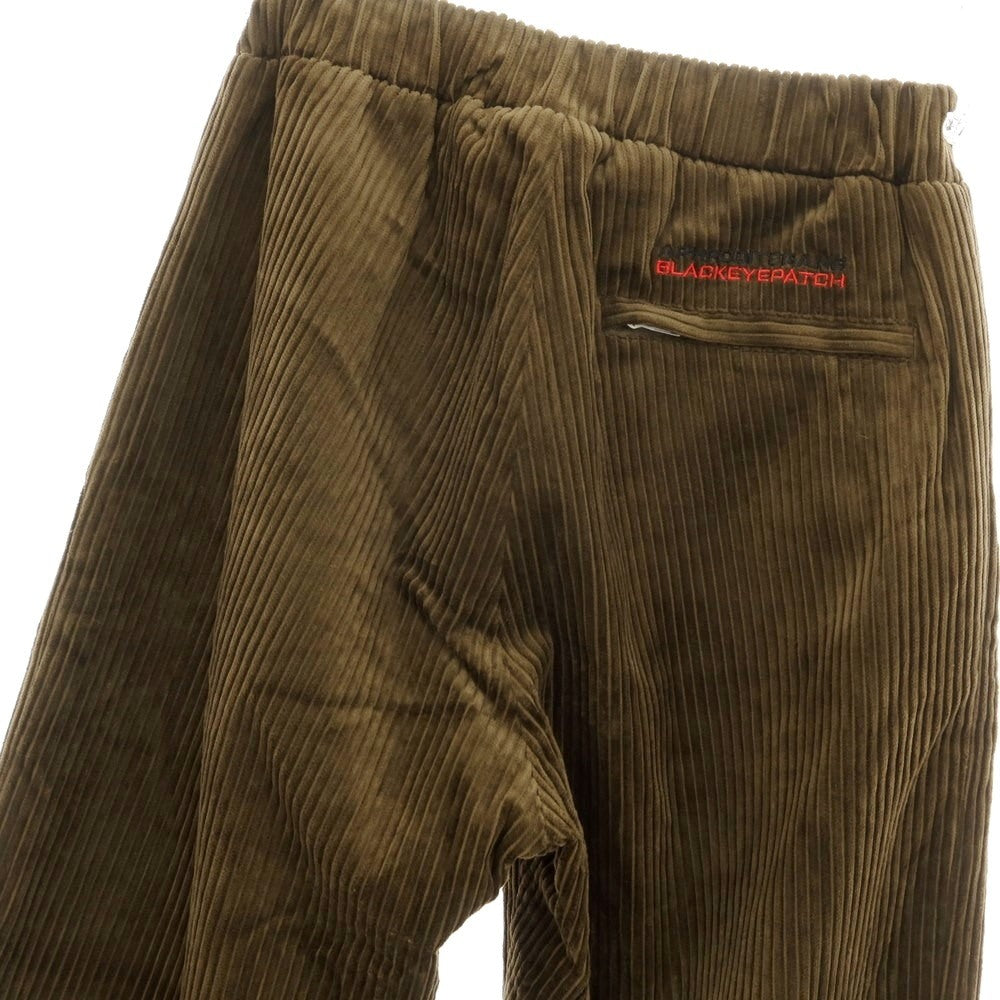 【中古】ブラックアイパッチ BlackEyePatch × APHRODITE GANG HOLDINGS コットン コーデュロイパンツ オリーブカーキ系【サイズS】【KAK】【A/W】【状態ランクA】【メンズ】【759084】