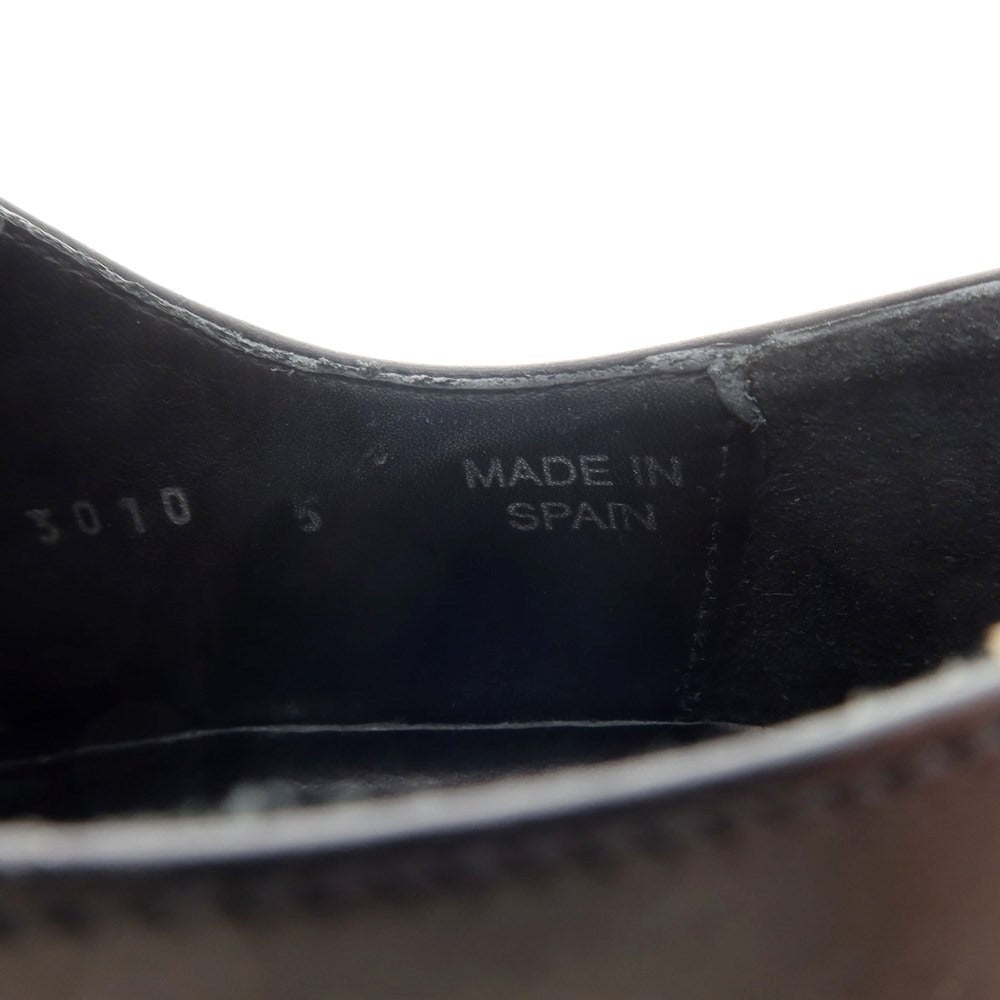 【中古】バーウィック BERWICK レザー ストレートチップ ドレスシューズ ブラック【 5 】【 状態ランクC 】【 メンズ 】