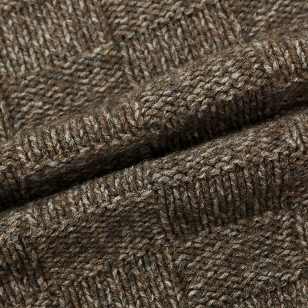 【中古】ザノーネ ZANONE ミドルゲージ ウール クルーネック プルオーバーニット ダークブラウン系【サイズ48】【BRW】【A/W】【状態ランクB】【メンズ】【759088】