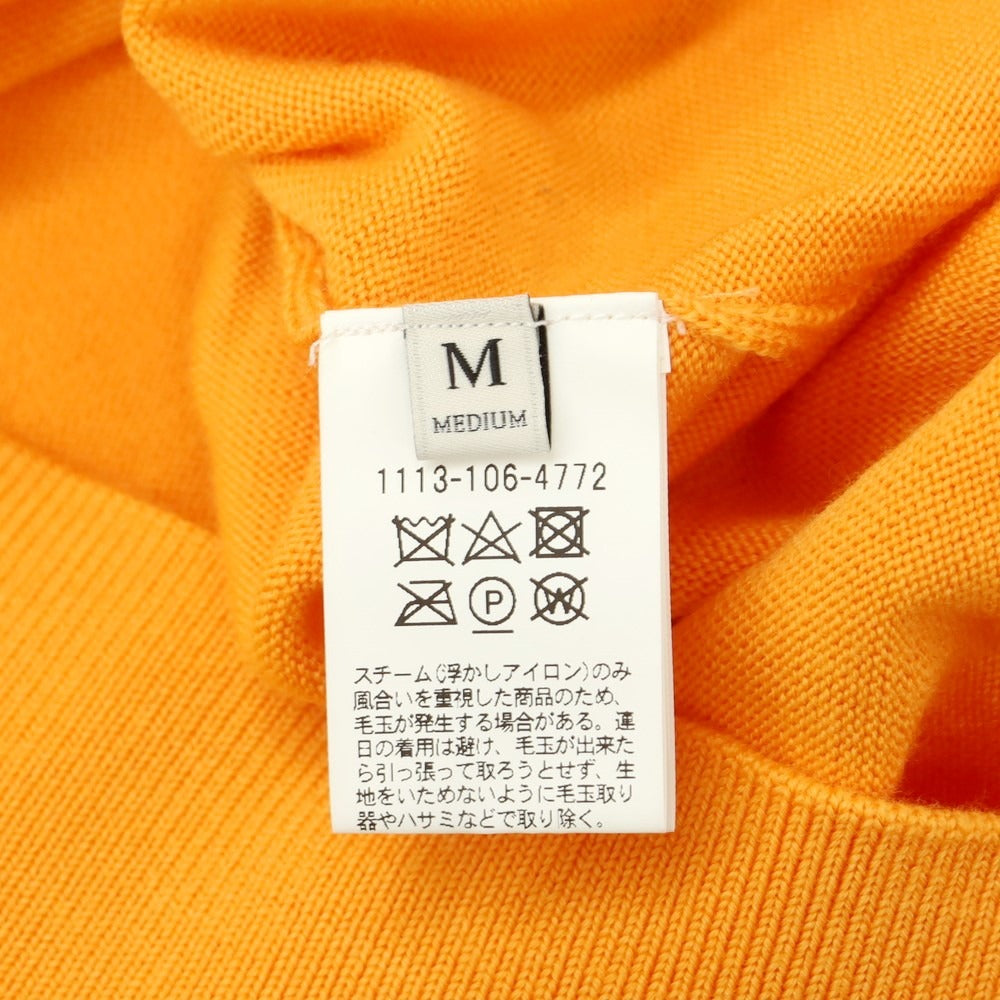 【中古】ユナイテッドアローズ UNITED ARROWS ハイゲージ ウール クルーネック プルオーバーニット オレンジ【サイズM】【ORG】【A/W】【状態ランクB】【メンズ】【759088】