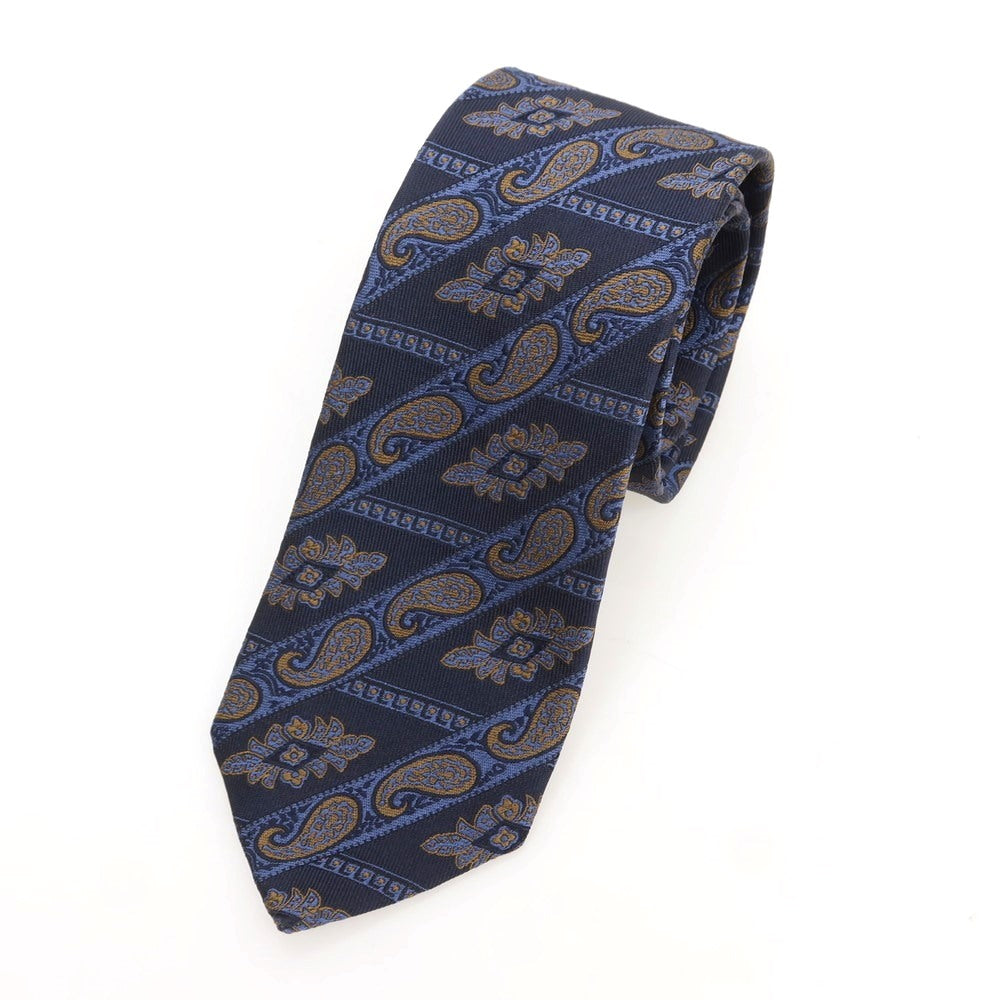JOHN COMFORT Jacquard Tie brown × navy JOHN COMFORT Jacquard Tie brown × navy