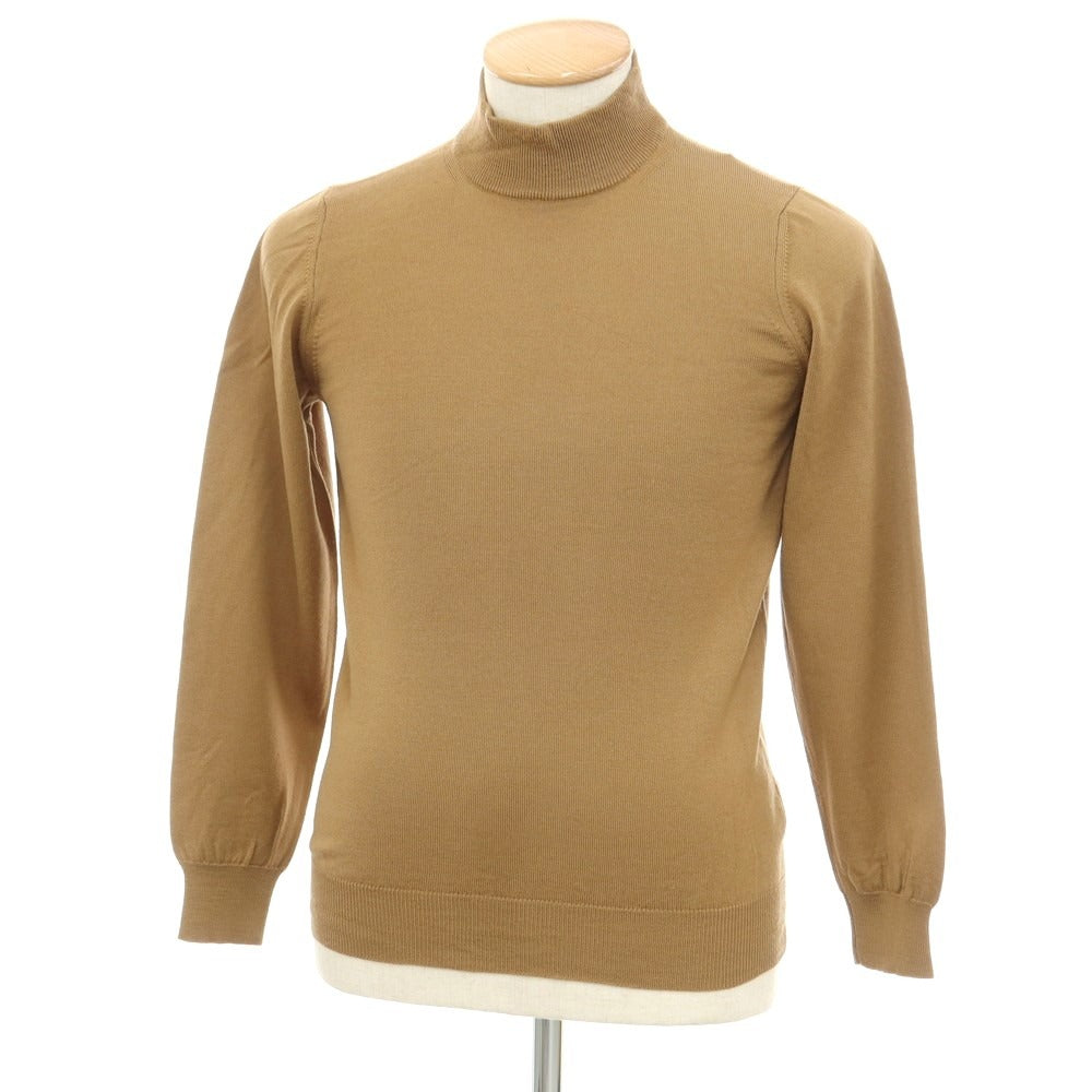【中古】アレッサンドロルッピ Alessandro Luppi ハイゲージ ウール ハイネック プルオーバーニット ライトブラウン【サイズ44】【BRW】【A/W】【状態ランクB】【メンズ】【759088】
