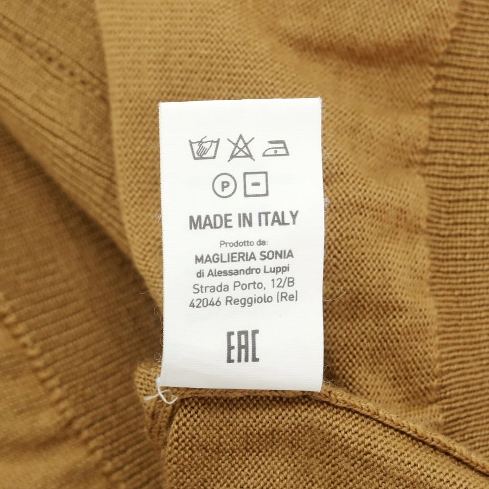 【中古】アレッサンドロルッピ Alessandro Luppi ハイゲージ ウール ハイネック プルオーバーニット ライトブラウン【サイズ44】【BRW】【A/W】【状態ランクB】【メンズ】【759088】