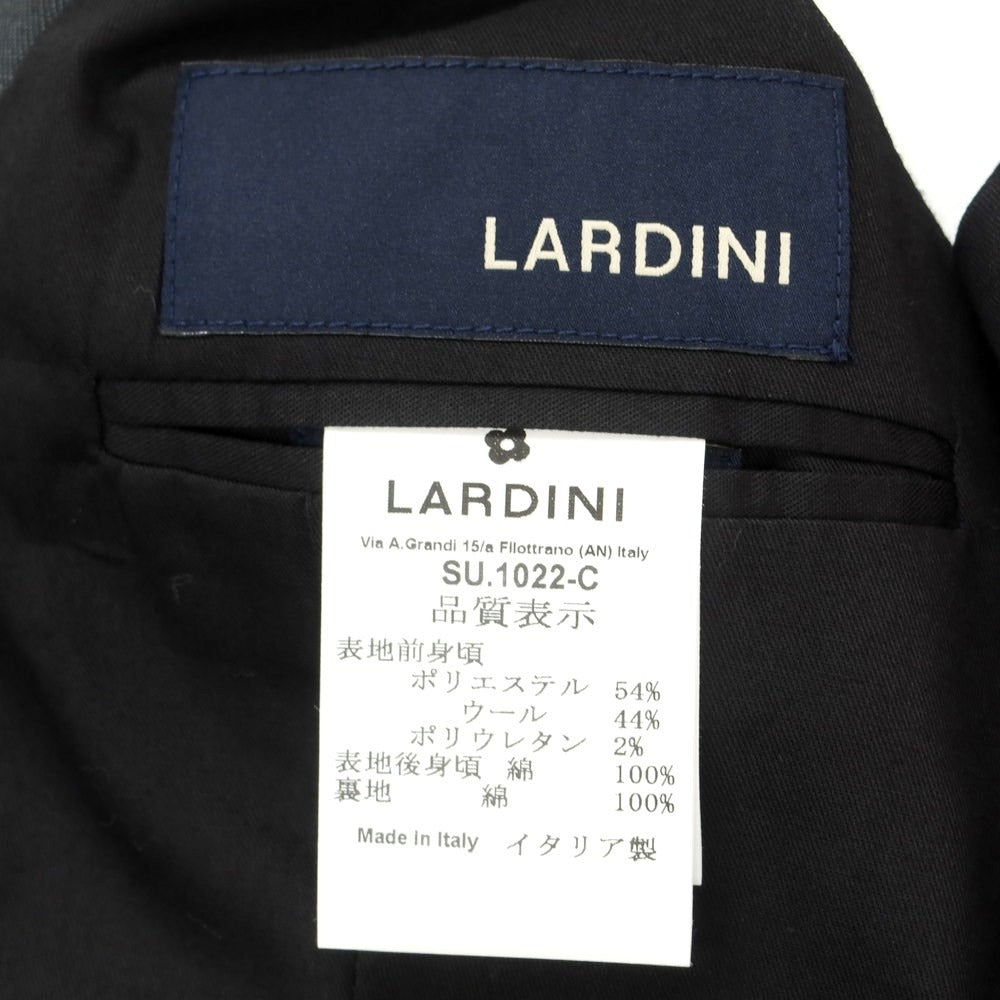 【中古】ラルディーニ LARDINI ポリエステルウール ベスト ドレス系ジレ ダークグレーxブラック【サイズ42】【GRY】【S/S】【状態ランクB】【メンズ】【759376】