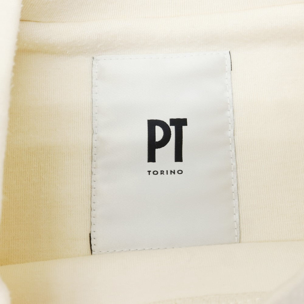 【中古】ピーティートリノ PT TORINO ストレッチレーヨン クルーネック スウェット アイボリー【サイズ46】【WHT】【A/W】【状態ランクB】【メンズ】【759085】