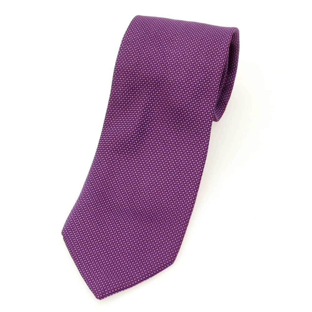 【中古】エリコフォルミコラ ERRICO FORMICOLA シルク 無地ネクタイ パープル【 状態ランクB 】【 メンズ 】