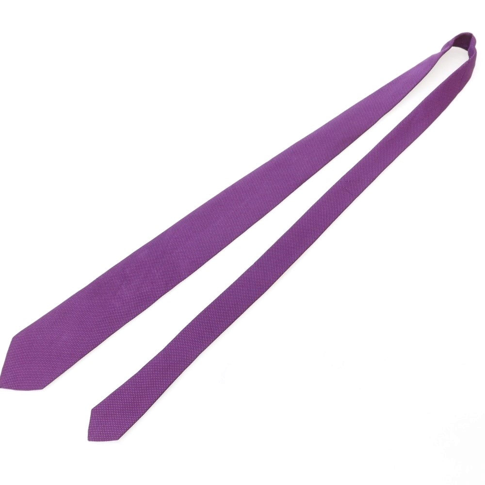 【中古】エリコフォルミコラ ERRICO FORMICOLA シルク 無地ネクタイ パープル【 状態ランクB 】【 メンズ 】