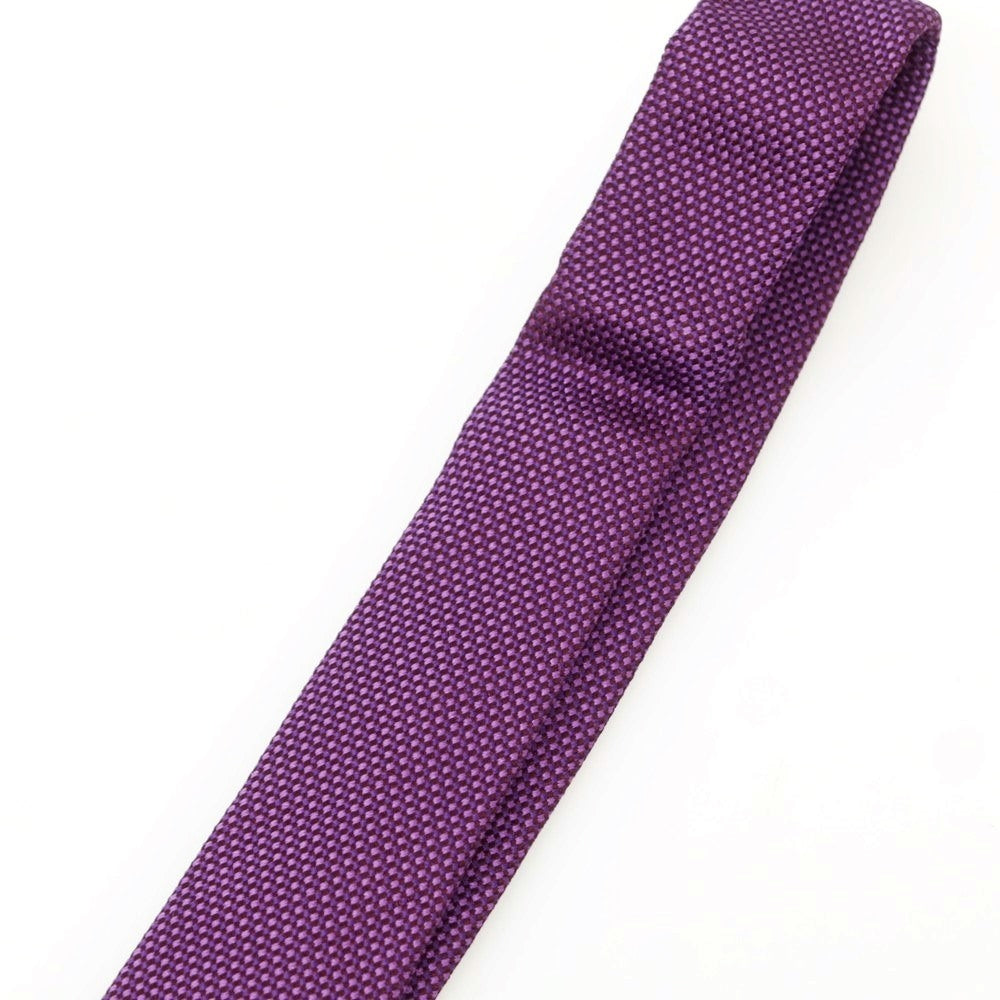 【中古】エリコフォルミコラ ERRICO FORMICOLA シルク 無地ネクタイ パープル【 状態ランクB 】【 メンズ 】