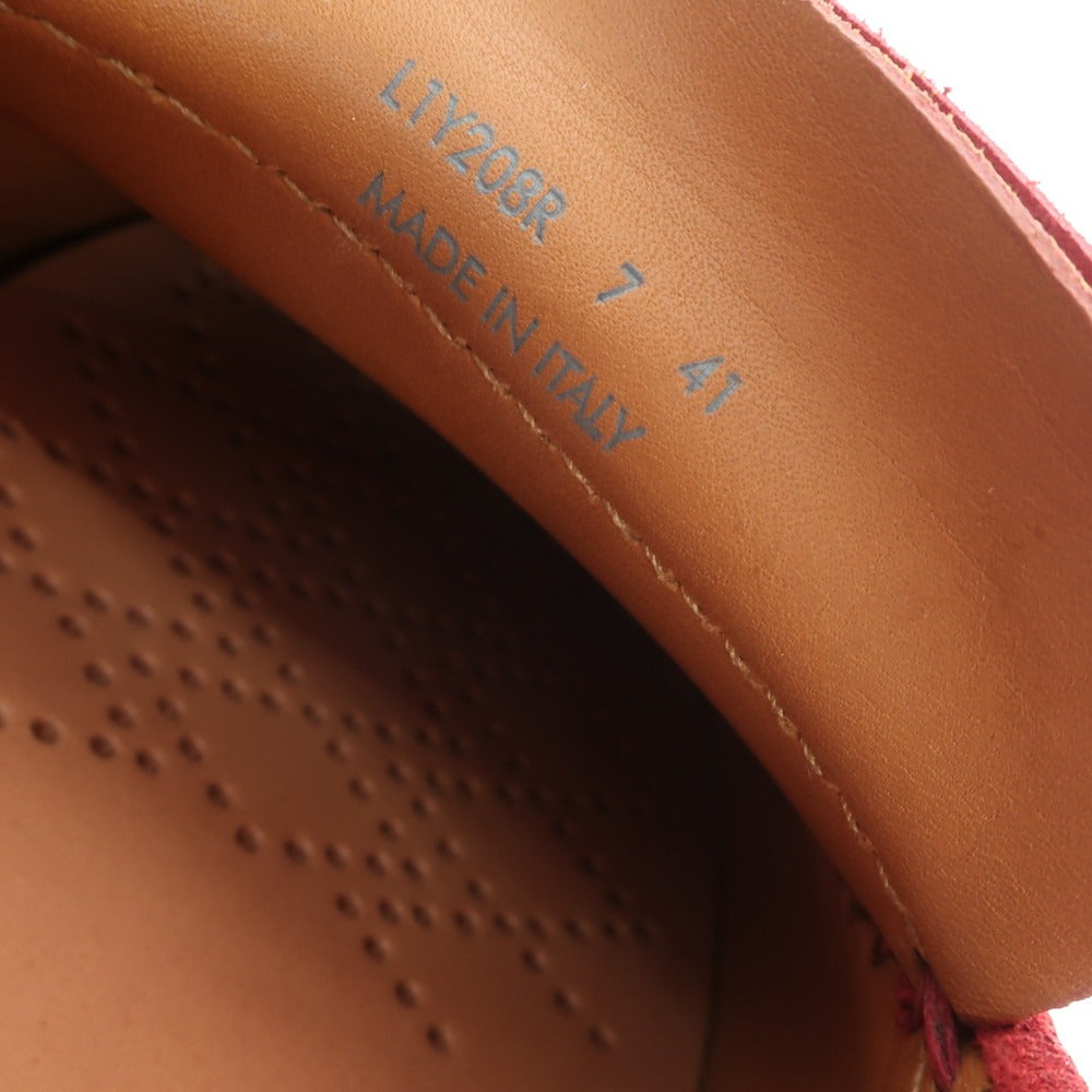 【中古】ダンヒル Dunhill スエード ドライビングシューズ レッド【 7 】【 状態ランクA 】【 メンズ 】