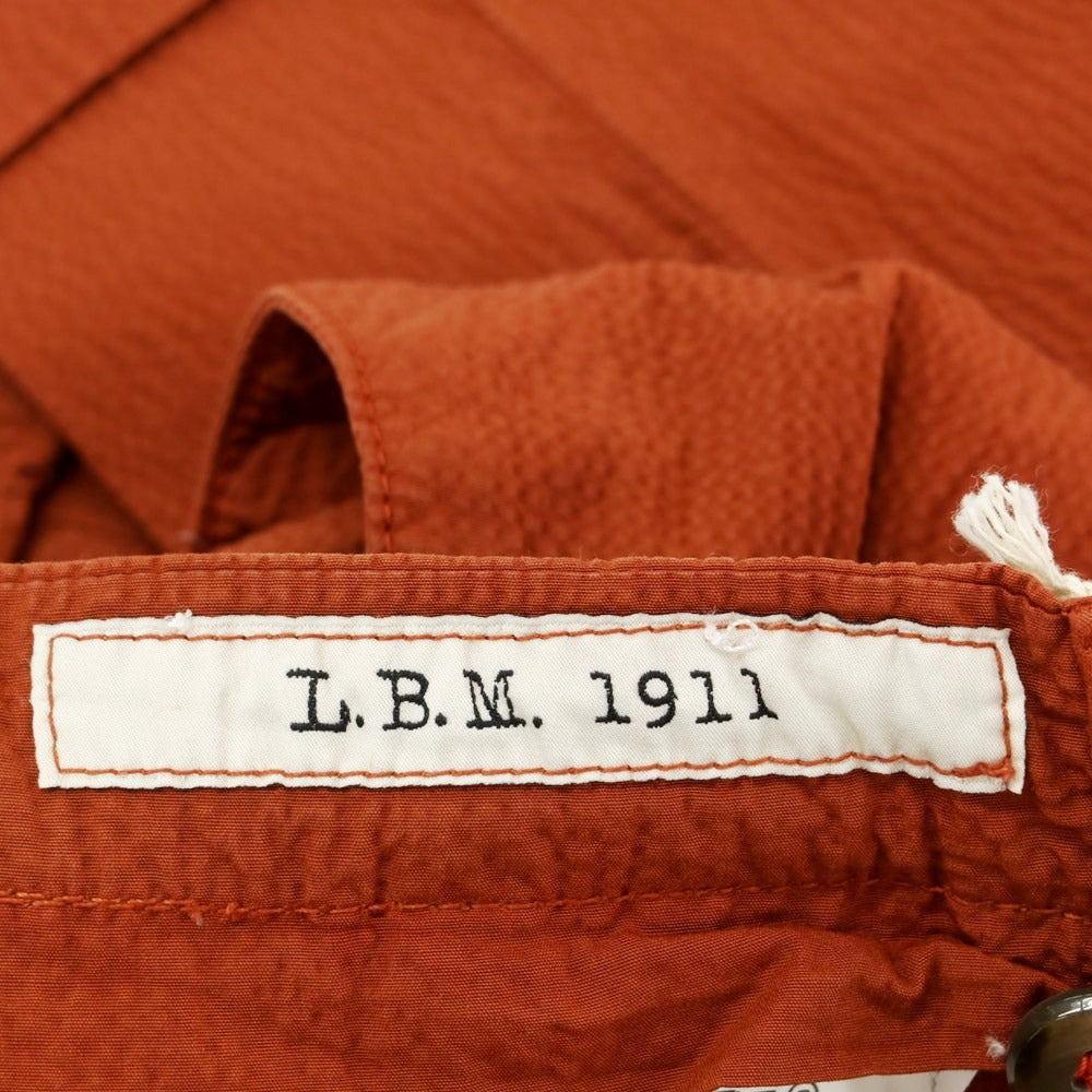 【新品】エルビーエム1911 L.B.M.1911 コットン サッカー カジュアルスラックスパンツ テラコッタ【サイズ44】【BRW】【S/S】【状態ランクN】【メンズ】【759294】
