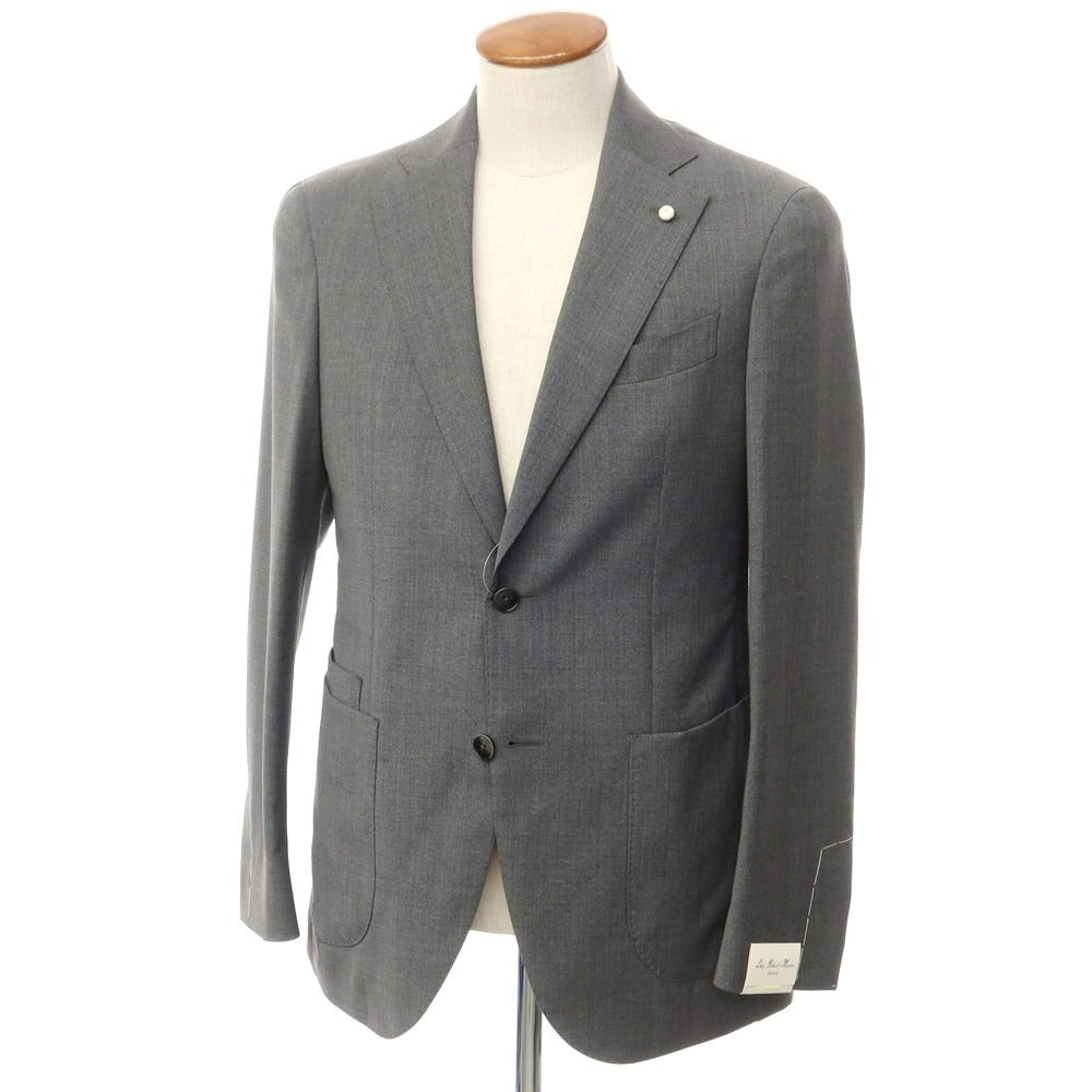 [New] Luigi Bianchi Mantova Wool 2B Tailored Jacket Gray [Size 46] [GR