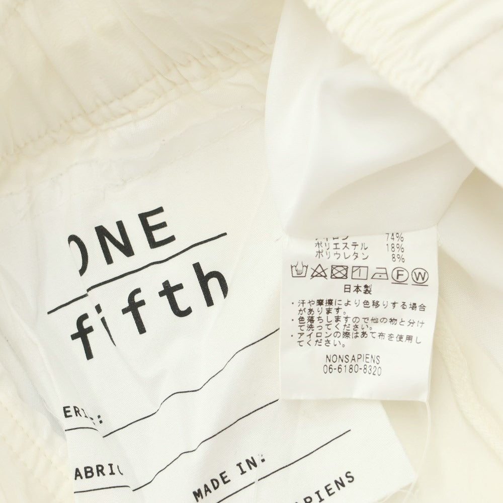 【中古】ワンフィフス one fifth ナイロンポリエステル ワイド カーゴパンツ オフホワイト【サイズ2】【WHT】【S/S】【状態ランクB】【メンズ】