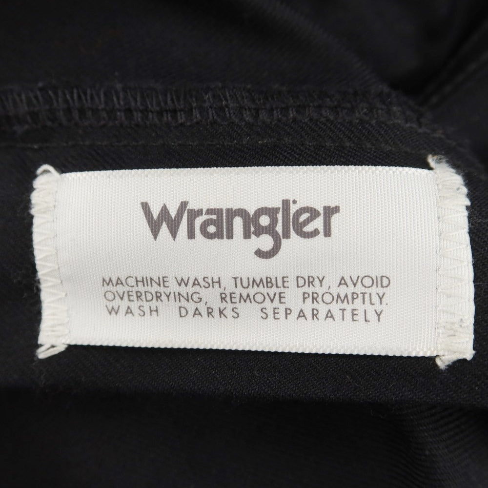 【中古】ラングラー Wrangler ウールポリエステルナイロン カジュアルスラックスパンツ ブラック【サイズ32】【BLK】【S/S】【状態ランクB】【メンズ】【759377】