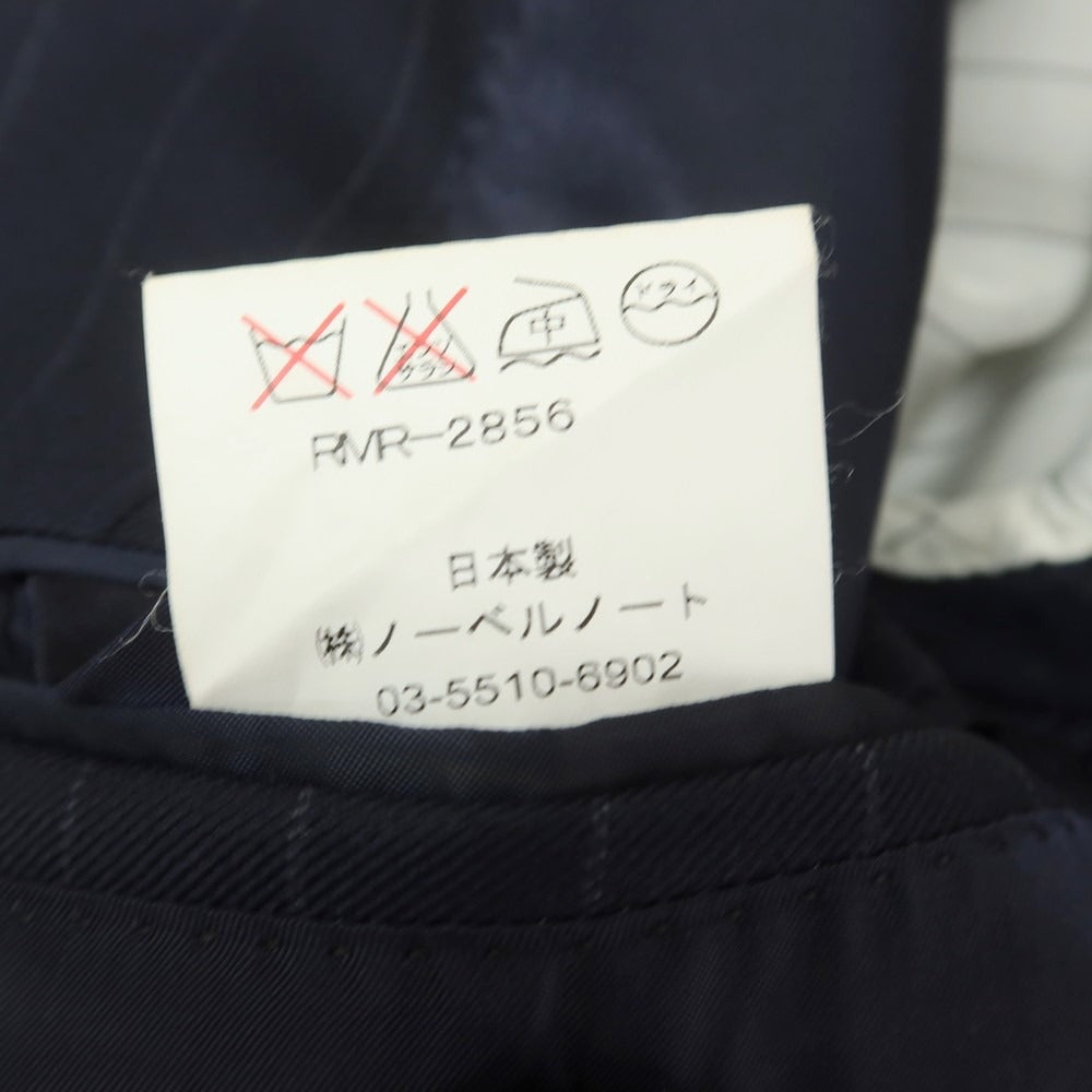 【中古】バタクハウスカット batak house cut ウール スリーピース ストライプ 3つボタンスーツ ネイビーxグレー【サイズ表記なし(M位)】【NVY】【A/W】【状態ランクC】【メンズ】