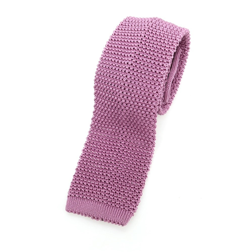 【中古】バタクハウスカット batak house cut シルク ニットタイ ピンクパープル【 状態ランクB 】【 メンズ 】