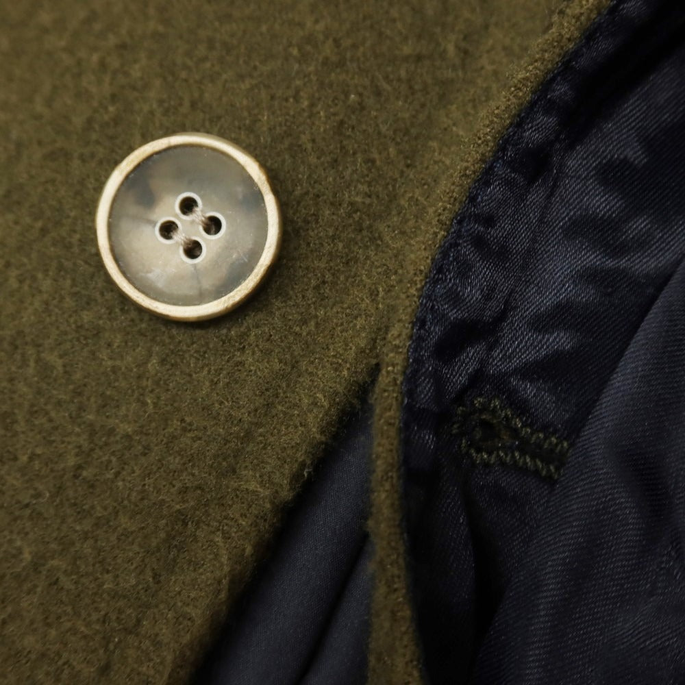【中古】サルトリア フェスタ SARTORIA FESTA ウールナイロン 中綿 スタンドカラー ミリタリージャケット オリーブ【 44 】【 状態ランクC 】【 メンズ 】