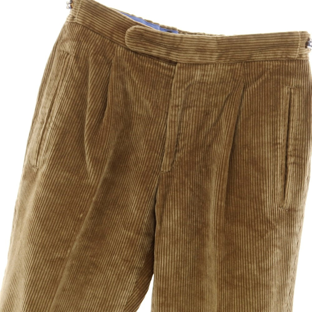 【中古】シーアンドシー パンタローニ C&C PANTALONI コットン コーデュロイパンツ ブラウンベージュ【 42 】【 状態ランクB 】【 メンズ 】