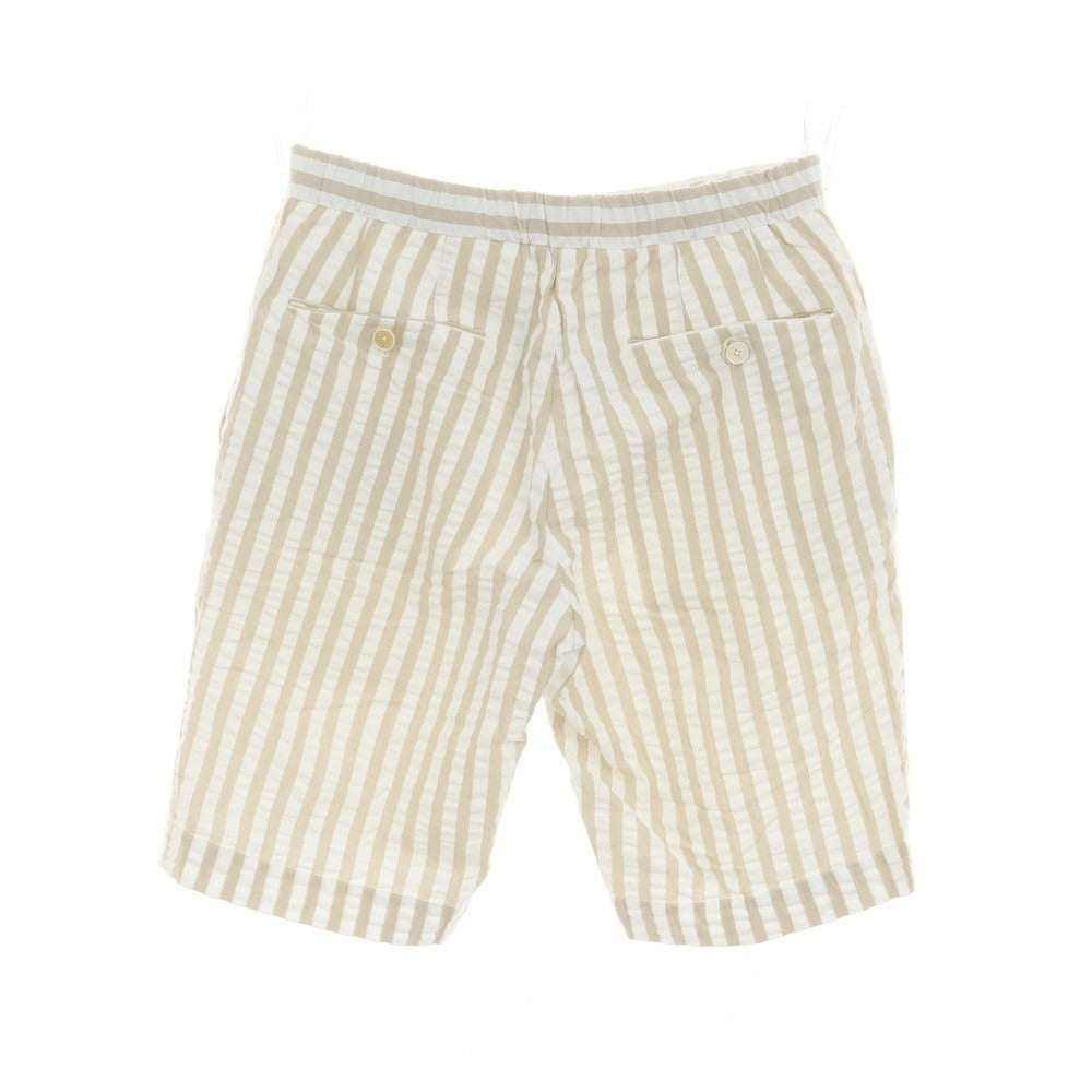【中古】ピーティートリノ PT TORINO BERMUDA コットン ストライプ ショートパンツ ホワイトxベージュ【サイズ44】【WHT】【S/S】【状態ランクB】【メンズ】【759291】