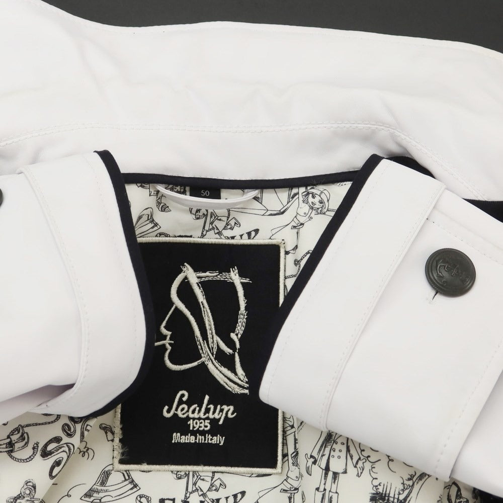 【中古】シーラップ Sealup ポリエステル トグルボタン ピーコート ホワイト【サイズ50】【WHT】【S/S】【状態ランクC】【メンズ】【759371】