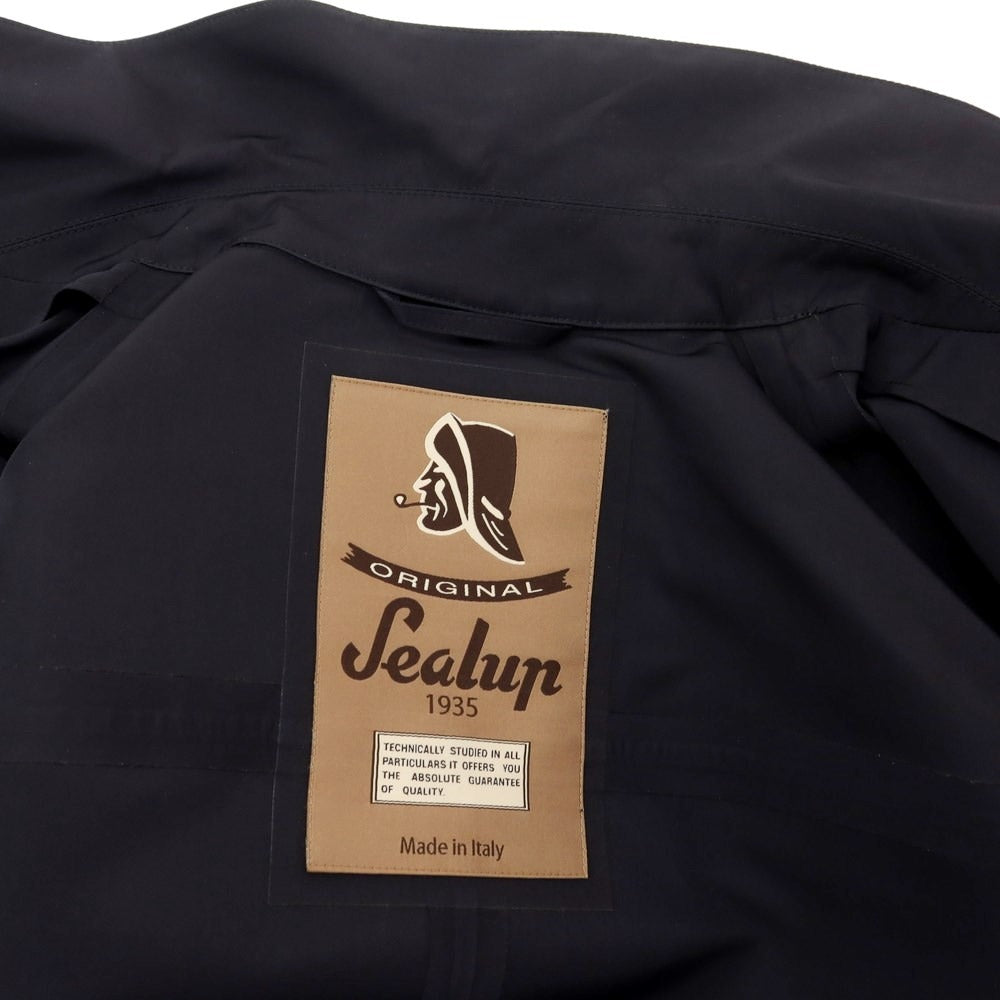 【中古】シーラップ Sealup ポリエステル ステンカラーコート ネイビー【サイズ50】【NVY】【S/S】【状態ランクC】【メンズ】【759371】