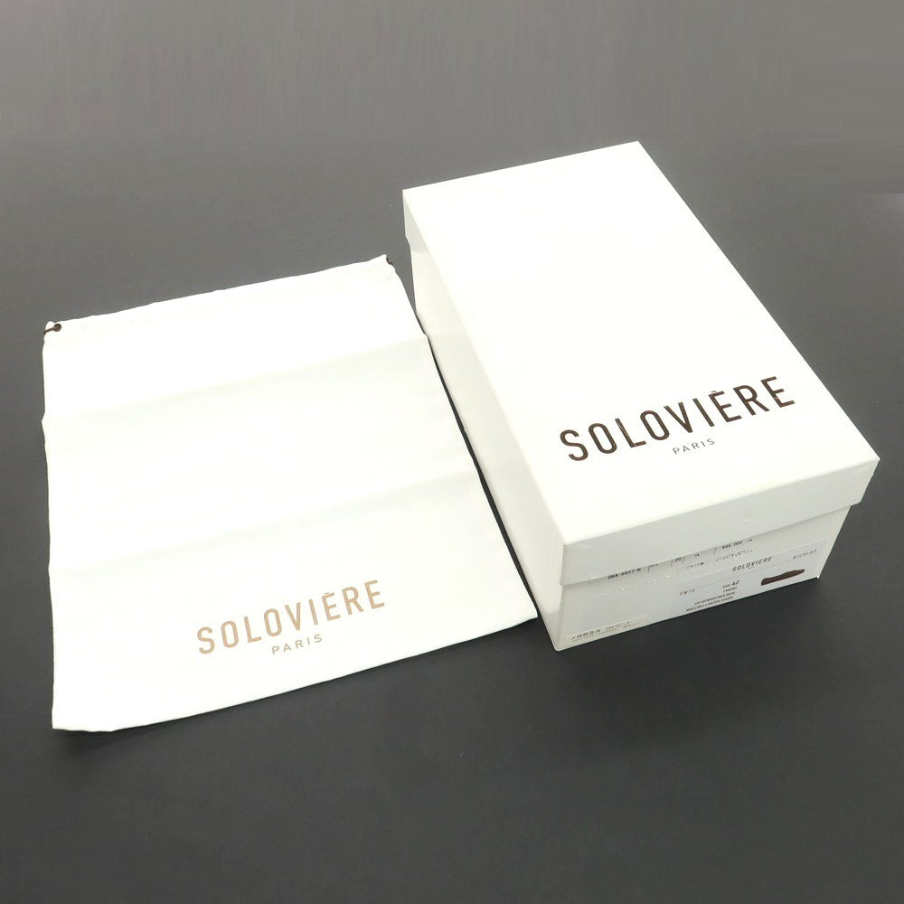 【中古】ソロヴィエール SOLOVIERE スエード シューズ ダークブラウン【 42 】【 状態ランクA 】【 メンズ 】