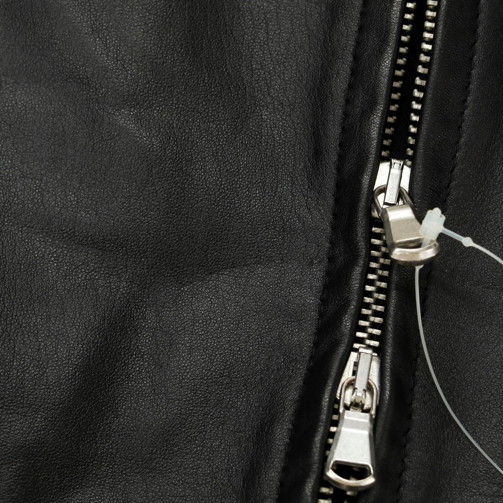 【中古】チンクアンタ Cinquanta シープレザー ジップアップ レザージャケット ブラック【 46 】【 状態ランクB 】【 メンズ 】