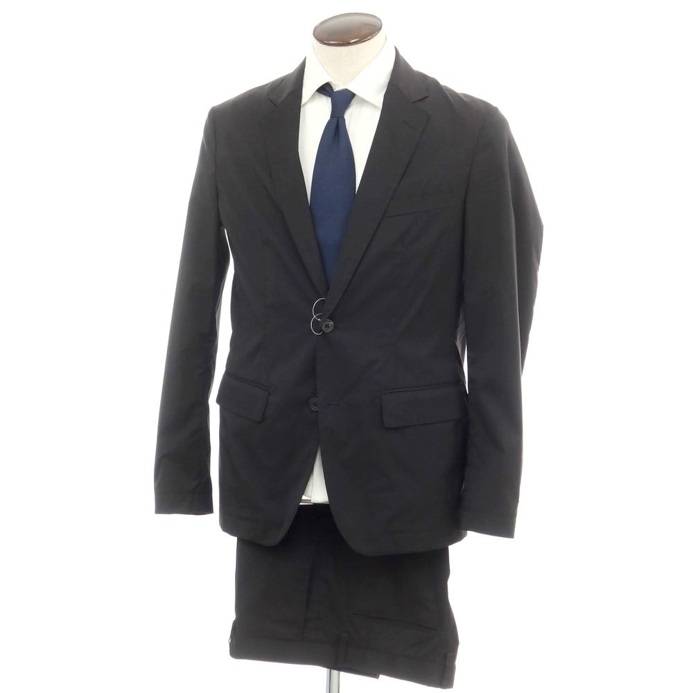 【中古】ジュンハシモト junhashimoto ウールポリエステル 2つボタンスーツ ブラック【 5 】【 状態ランクB 】【 メンズ 】