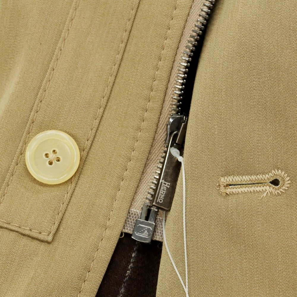 【中古】ヘルノ Herno ウールアクリルナイロン 中綿 フィールドジャケット ベージュ【 44 】【 状態ランクB 】【 メンズ 】