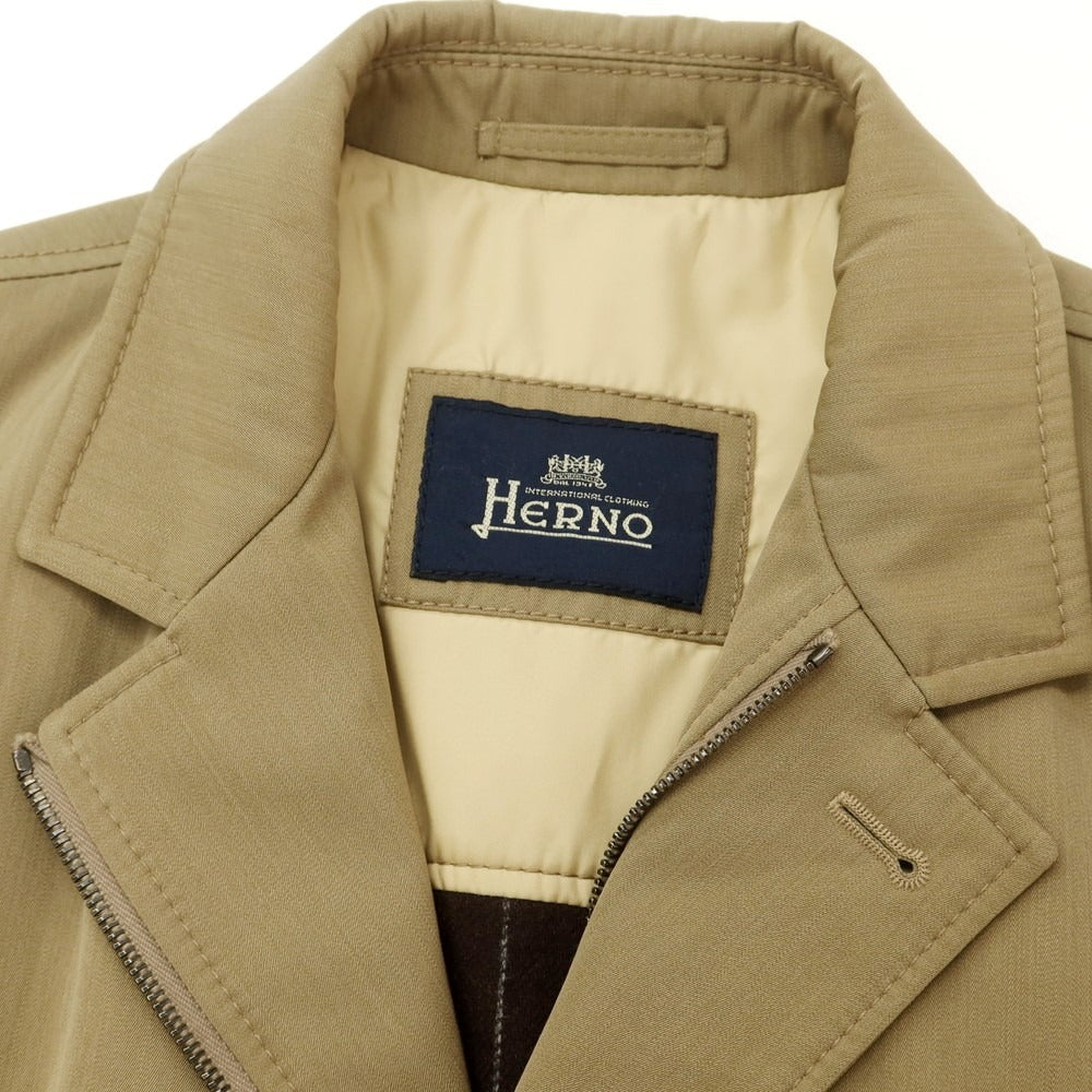 【中古】ヘルノ Herno ウールアクリルナイロン 中綿 フィールドジャケット ベージュ【 44 】【 状態ランクB 】【 メンズ 】