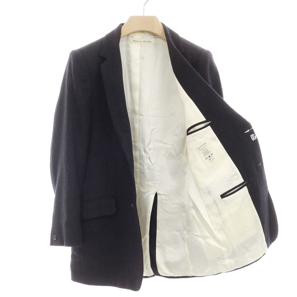 【中古】ラグアンドボーン rag & bone ウール ヘリンボーン 2B カジュアルジャケット ダークグレー【 36 】【 状態ランクC 】【 メンズ 】