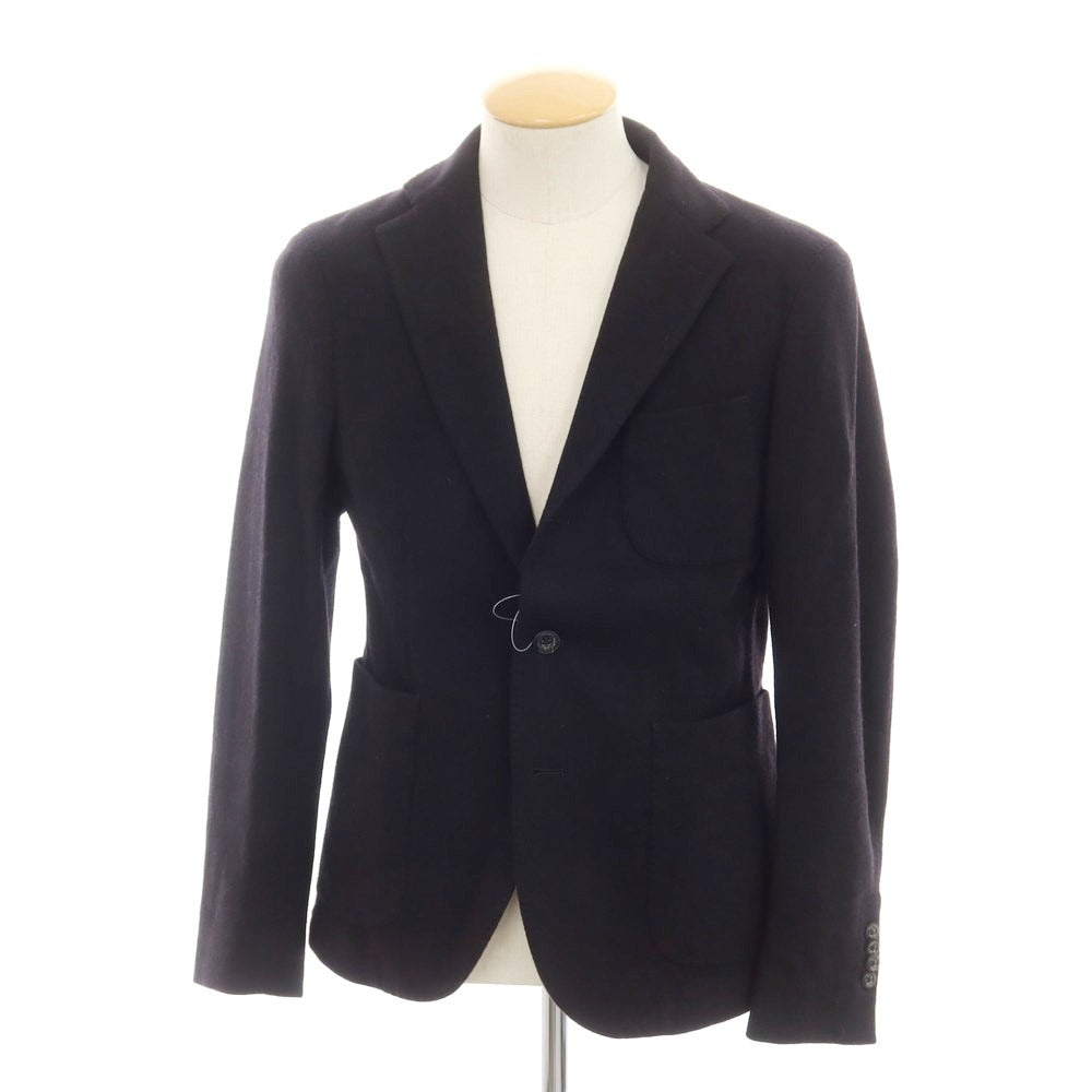 【中古】マニュエル リッツ MANUEL RITZ ウールナイロン 3B カジュアルジャケット ブラック【 表記なし(S位) 】【 状態ランクB 】【 メンズ 】