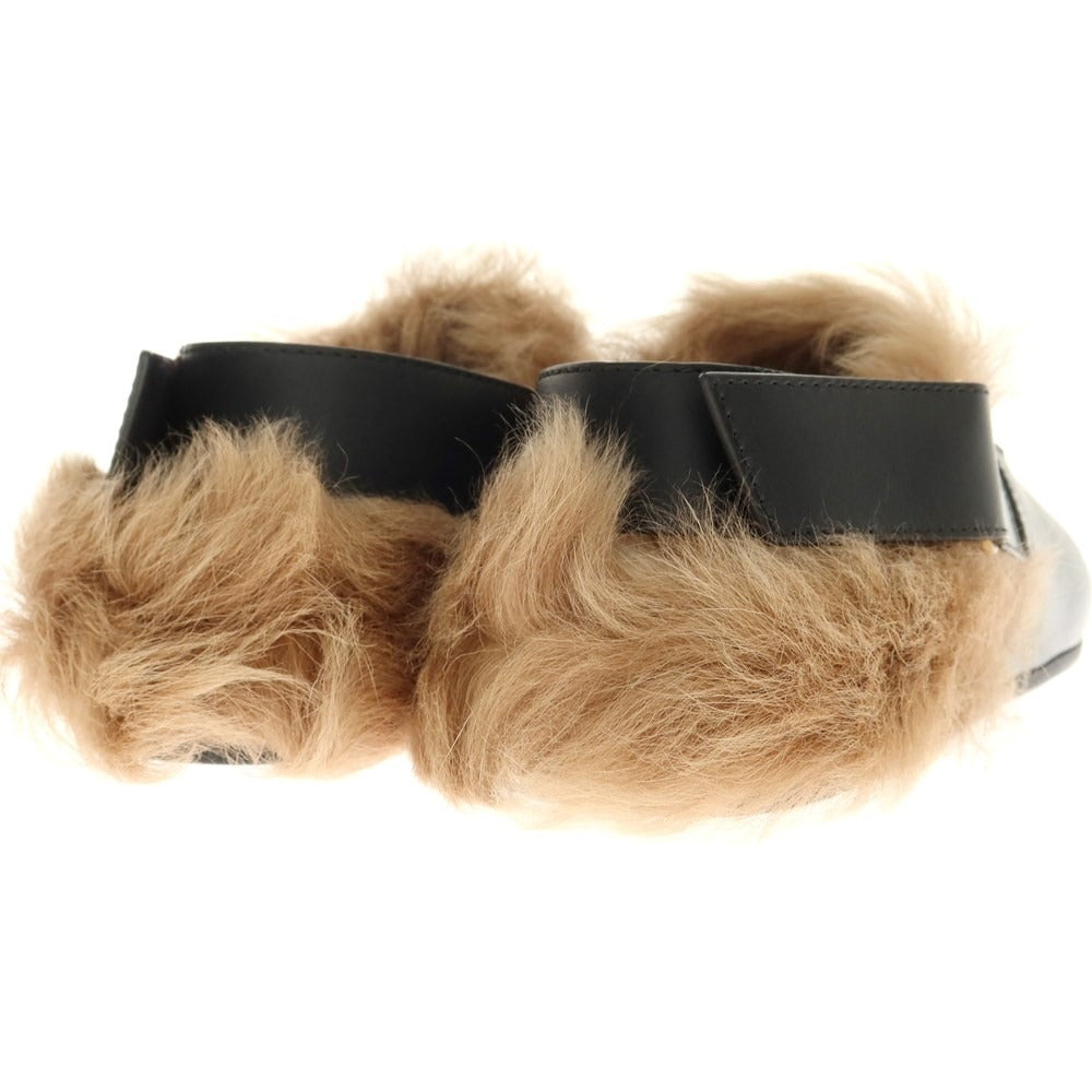 【中古】【未使用】グッチ GUCCI カーフレザー ファー ホースビット サンダル ブラック【 27cm位(表記なし) 】【 状態ランクS 】【 メンズ 】